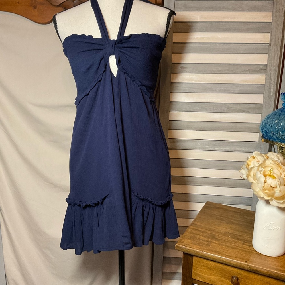 VENUS Navy Knit Romper Shorts